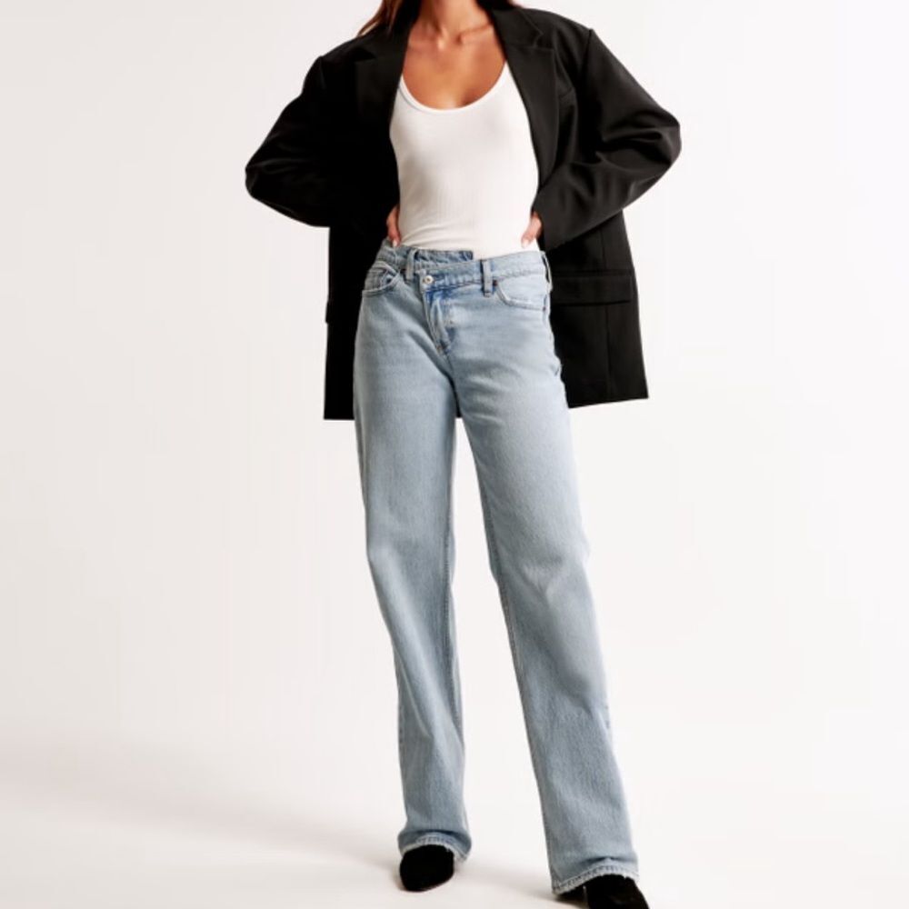 Abercrombie & Fitch Light Blue Straight Leg Jeans